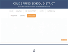 Tablet Screenshot of coldspringschool.net